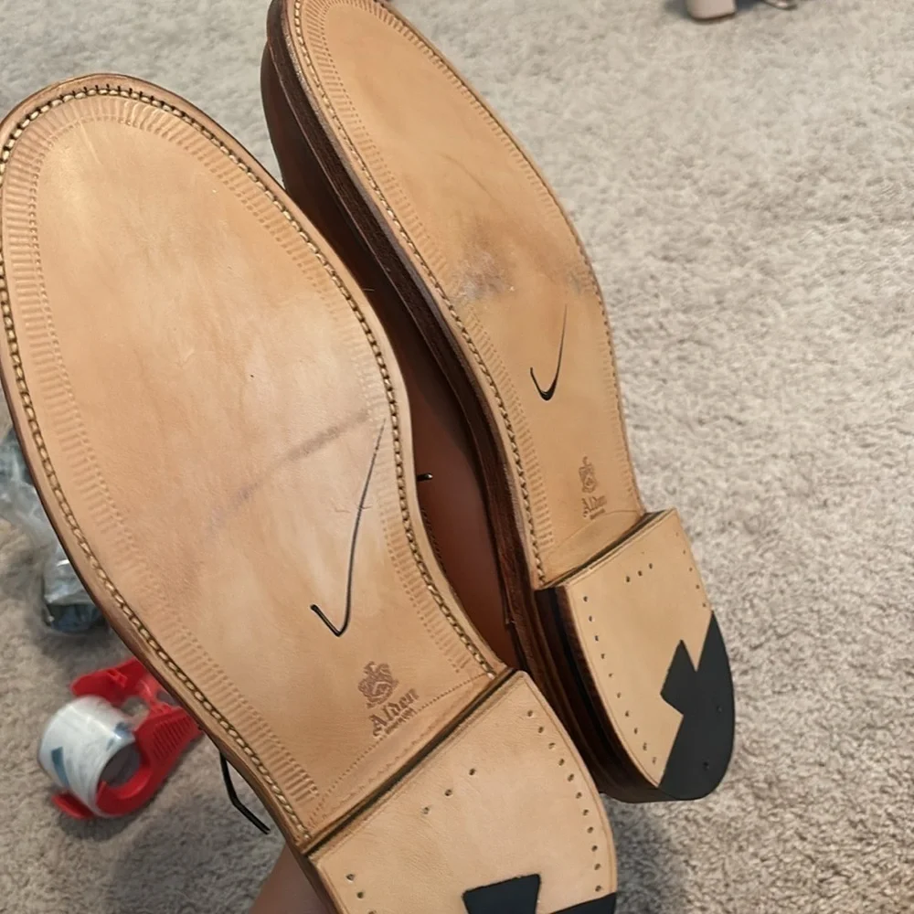J Crew Alden® for J.Crew longwing bluchers in tobacco 18582
